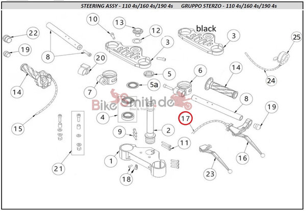OHVALE GP-0 Kupplungszug / Clutch wire 160 4S und 190 Daytona