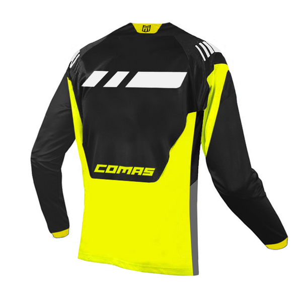 COMAS Race Series Trial Trikot / Trial Shirt langarm  - gelb / schwarz
