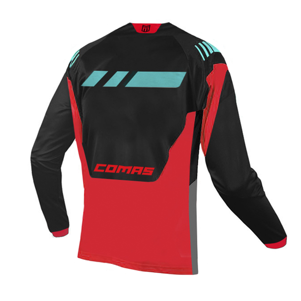COMAS Race Series Trial Trikot / Trial Shirt langarm  - rot / schwarz